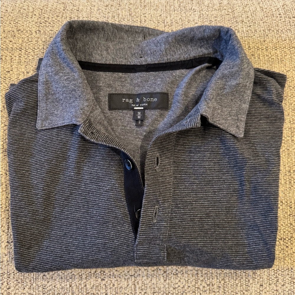 Rag & Bone Men's Cotton Polo, size M